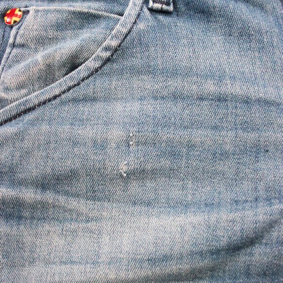 Hudson Collin Low Rise Skinny Leg Crop Ankle Denim Jeans w/ Flap Pockets, Sz 24 - Picture 10 of 12